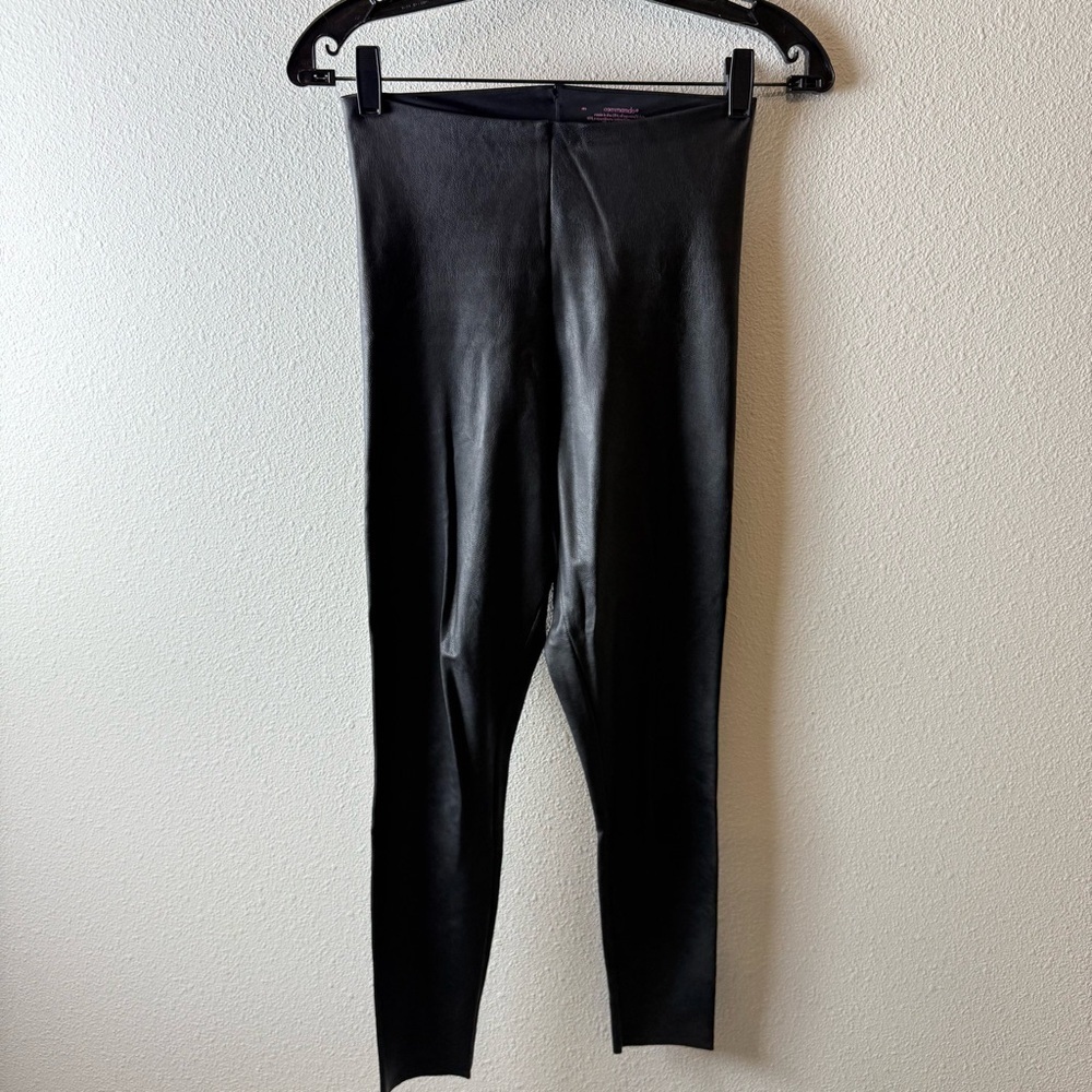 Commando Perfect Control Faux Leather Legging Pants Black Women’s Medium Casual - Picture 2 of 10